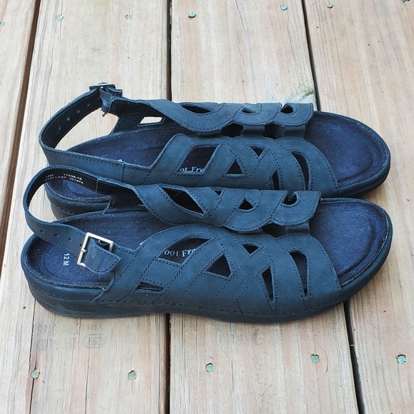 Barefoot Freedom black sandals 12 M - Picture 4 of 10